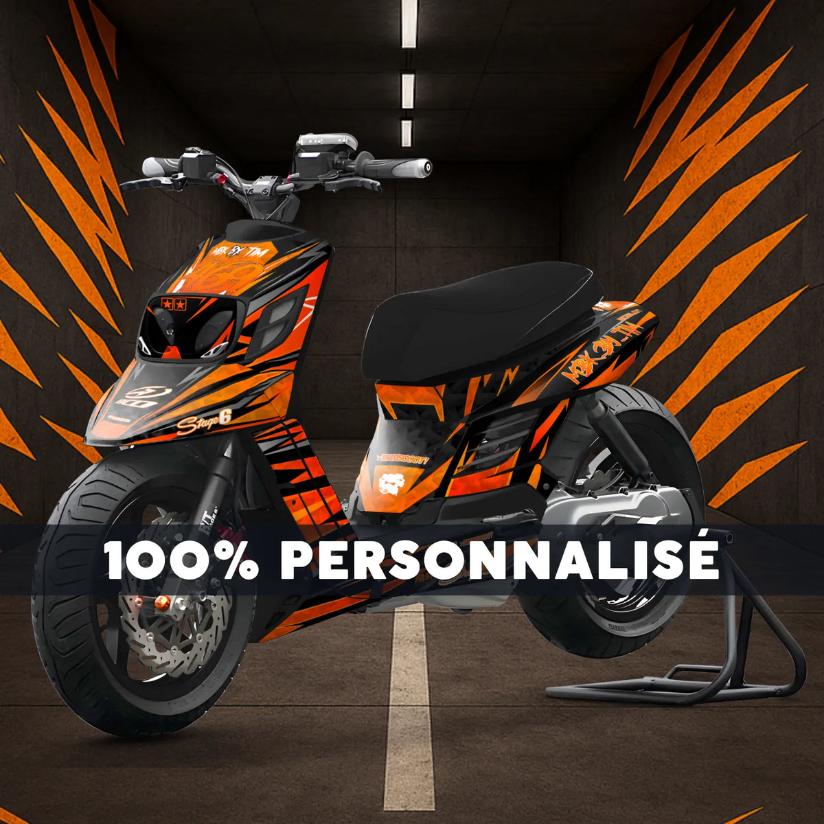 Kit gráfico SCOOTER 50cc 100% personalizado