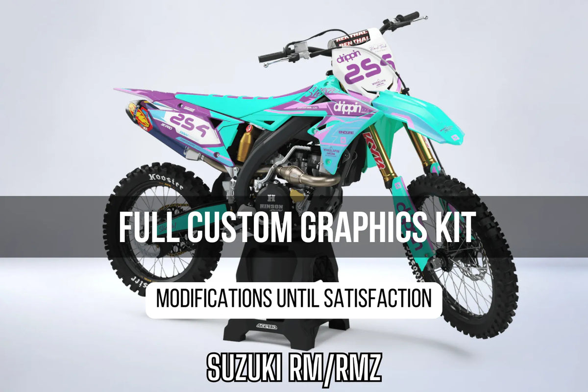 SUZUKI RM/RMZ 100% custom graphics kit