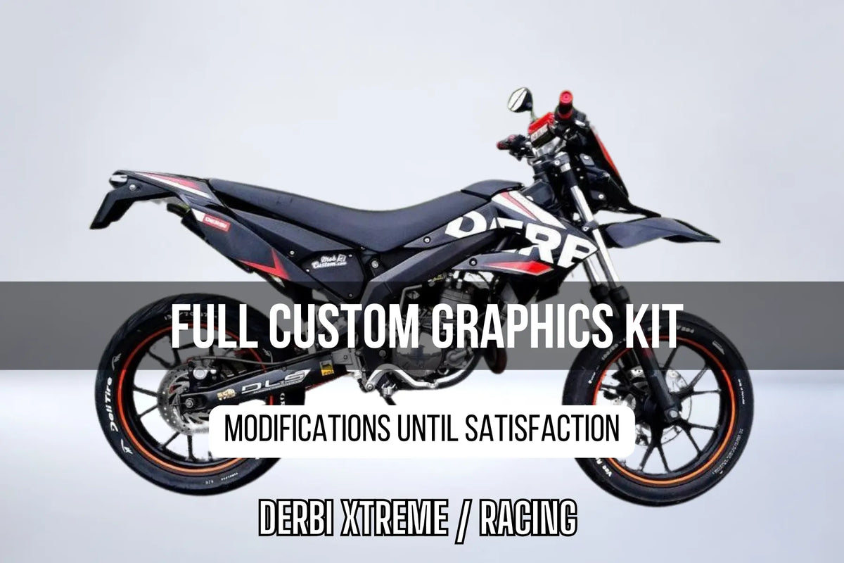 DERBI X-TREME / RACING 2011-2017 100% custom graphics kit