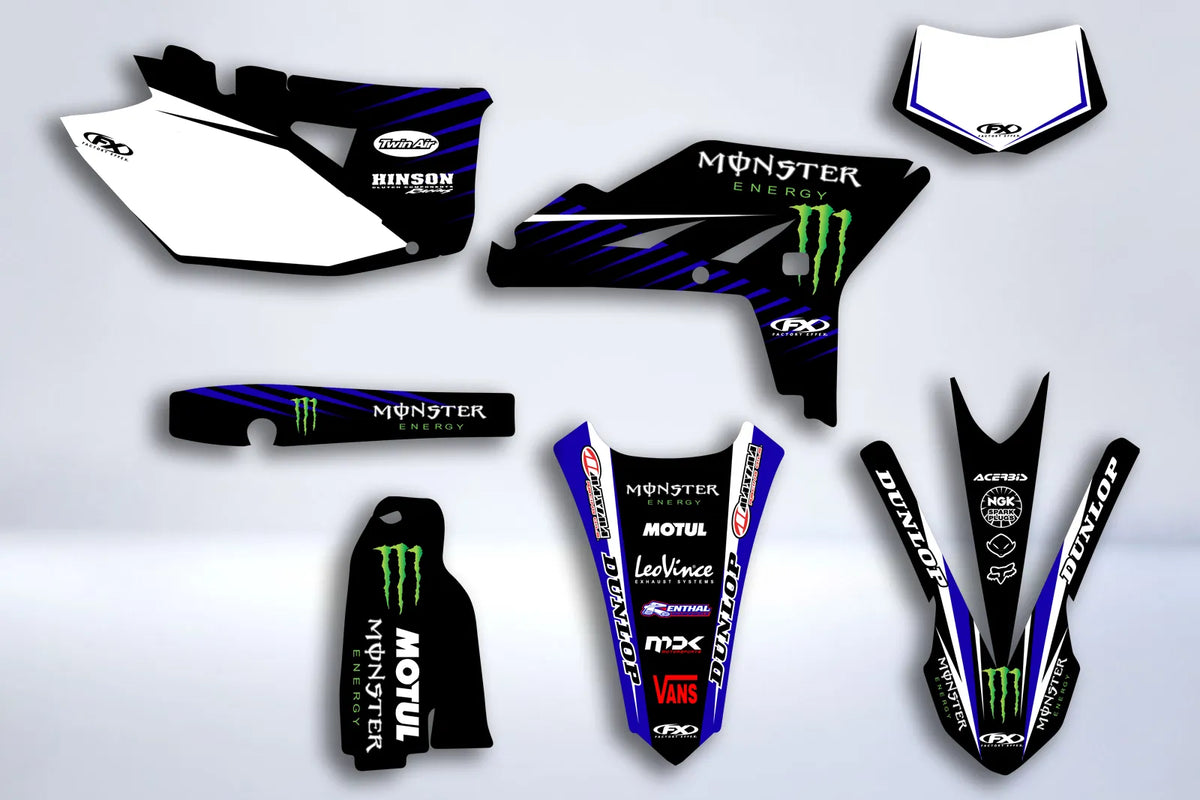 Dekorationskit YAMAHA WRF 450 2012-2015 - MONSTER BLAU
