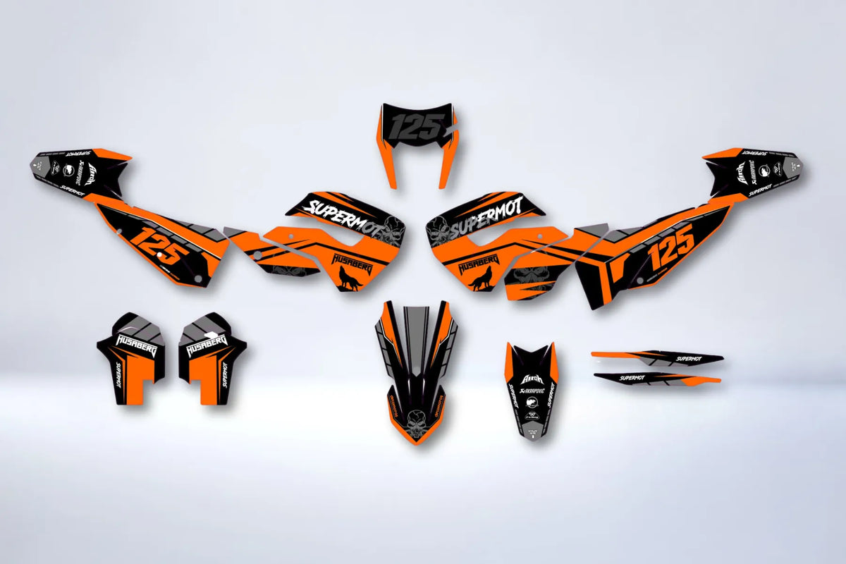 Kit Déco HUSABERG 125/250 TE 2011-2012 SKELETON