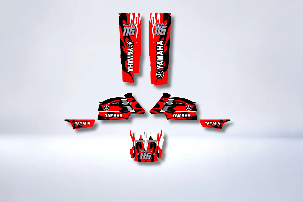 Kit Déco YAMAHA Banshee 350 - RED FLAMME