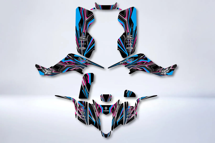 Kit grafiche FOX ROSA - SUZUKI LTZ 400 2003-2008 (modello carburatore)