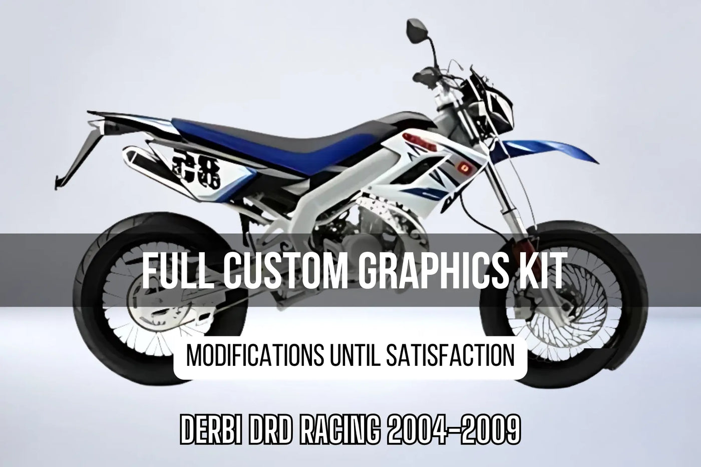 Dekorationskit DERBI DRD RACING 2004-2009 100% personalisiert