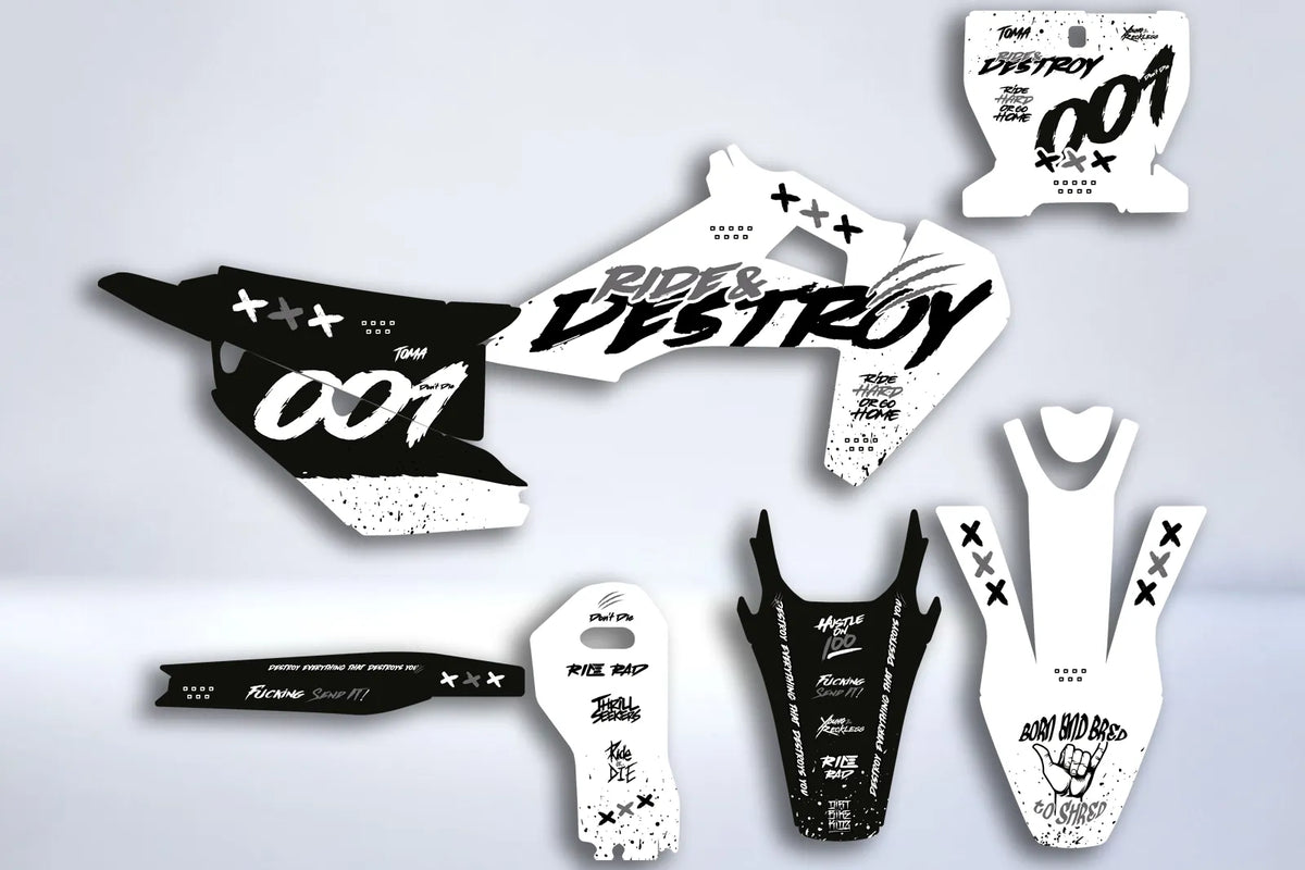 HUSQVARNA TC / FC / TX / TE / FE 2019-2023 graphics kit - RIDE & DESTROY