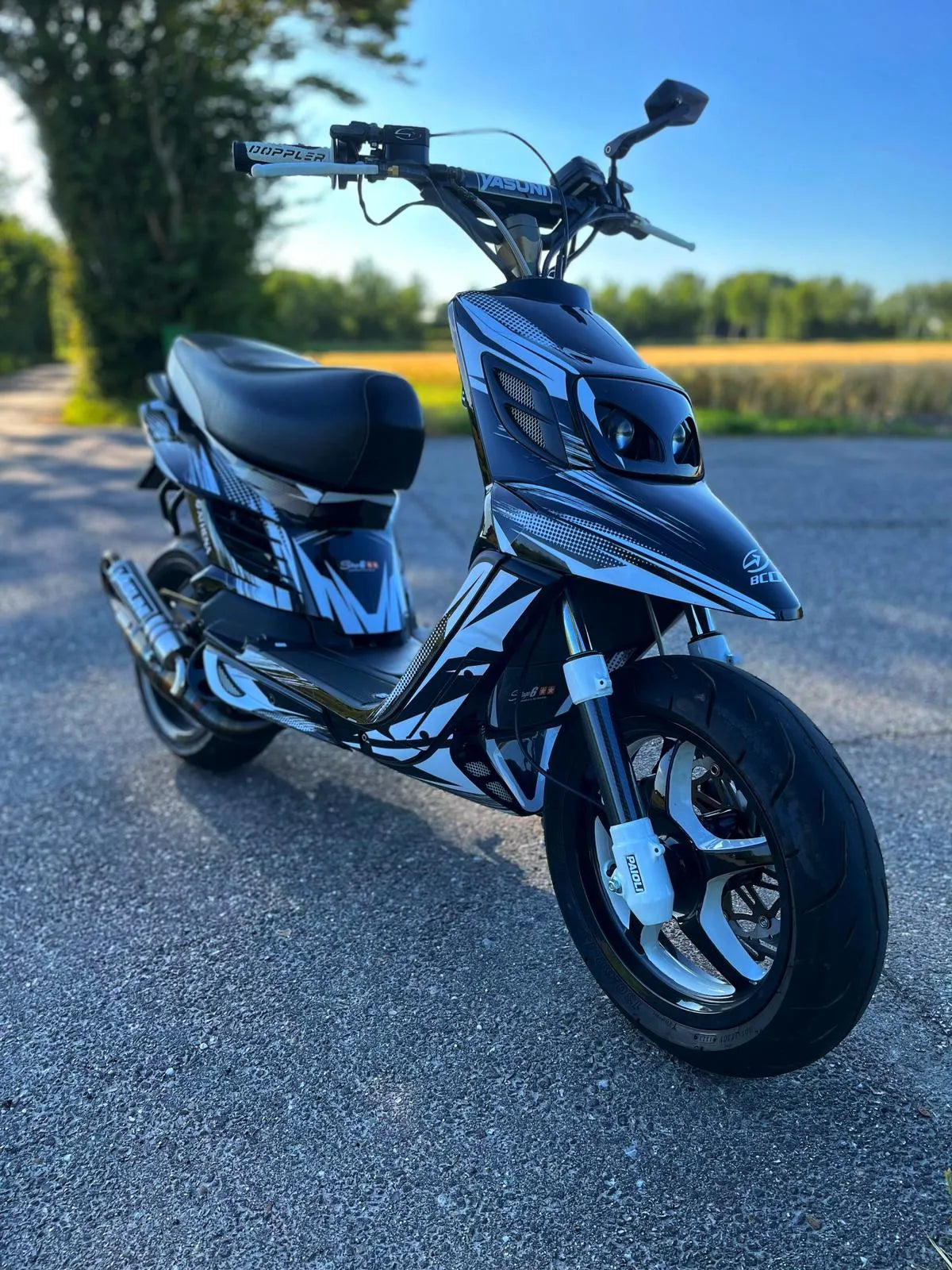 graphics kit MBK Booster BCD 2008 - BLACK AND WHITE