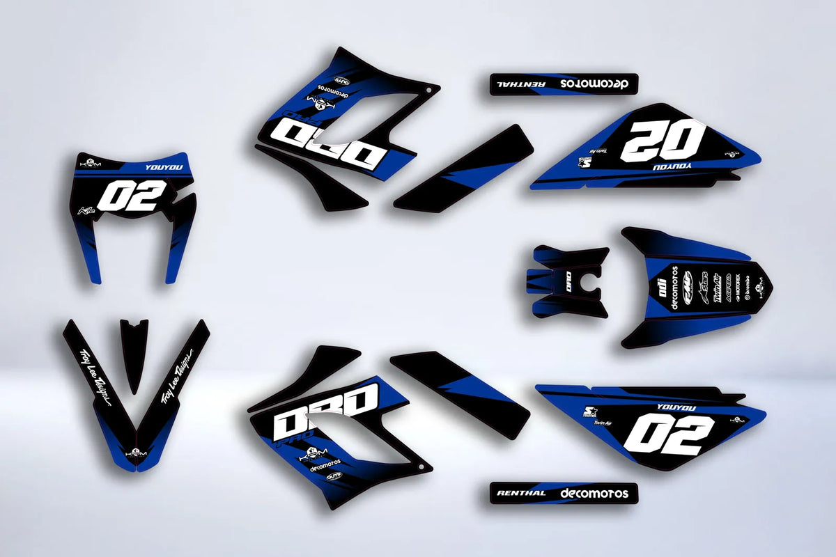 Kit Déco DERBI DRD RACING 2004-2009 - FACTORY BLUE