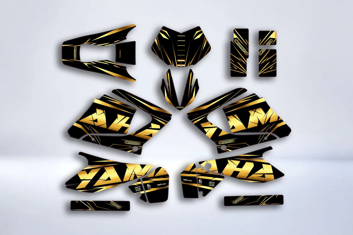 Yamaha DT 125 X DTX DTR 2004-2006 graphics kit - BLACK FOURFIFTY
