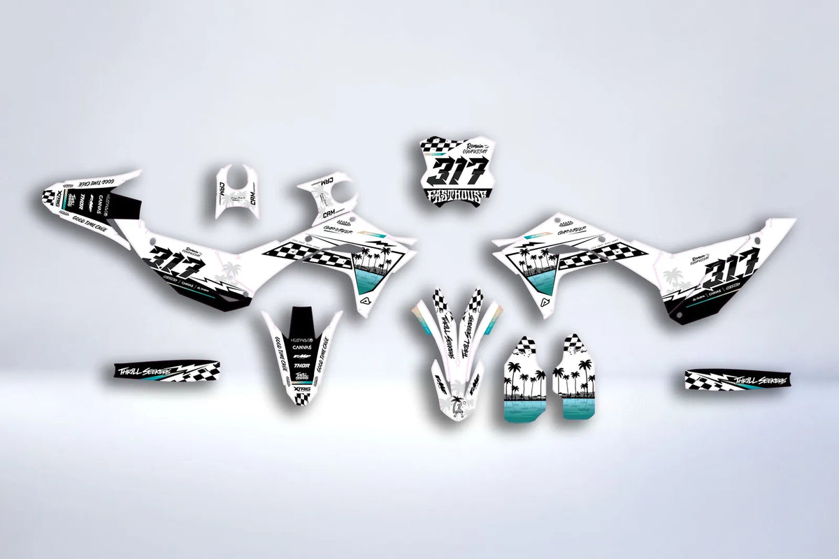 Kit Déco Kawasaki KXF 250 2025 & KXF 450 2024-2025 - CHROMA