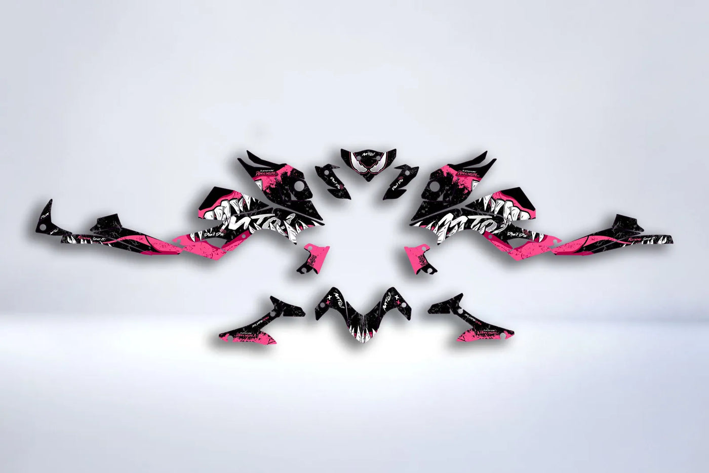 Kit Déco Yamaha MT 125 / MT 03 / MT 07 / MT 09 / MT 10 Semi-Personnalisé - PINK VENOM
