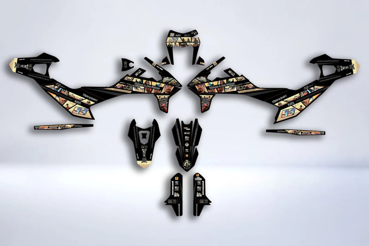 Kit Déco KTM 690 SMCR 2019-2024 - SAN ANDREAS