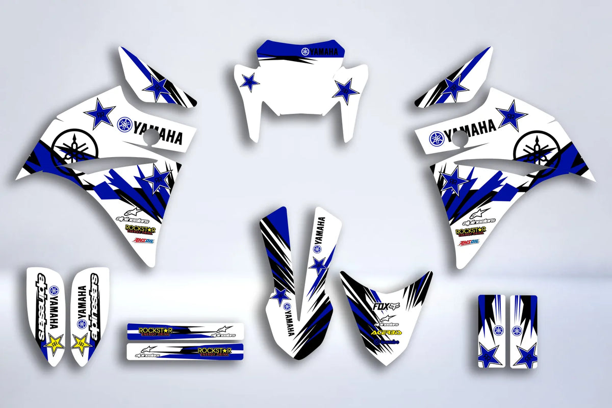 Kit déco YAMAHA XT 660 AVANT 2006 - WHITE BLUE