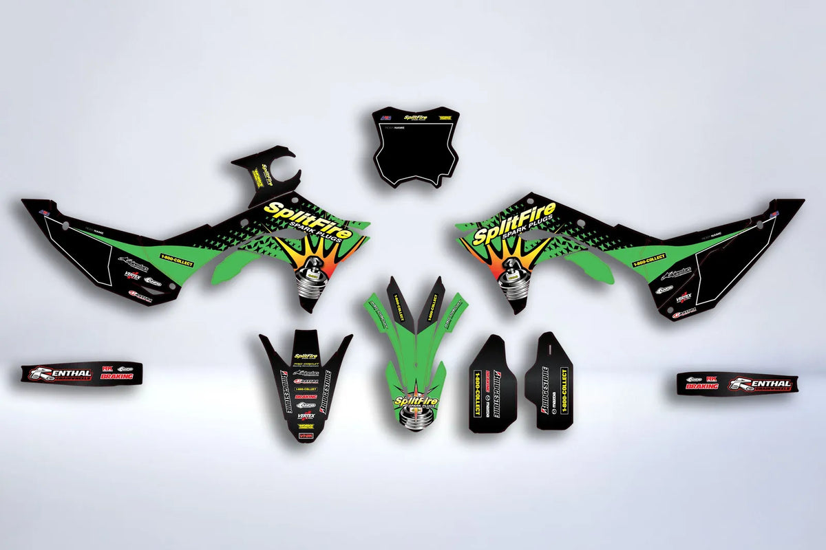 Kit Déco Kawasaki KXF 250 2025 & KXF 450 2024-2025 - SPLITFIRE