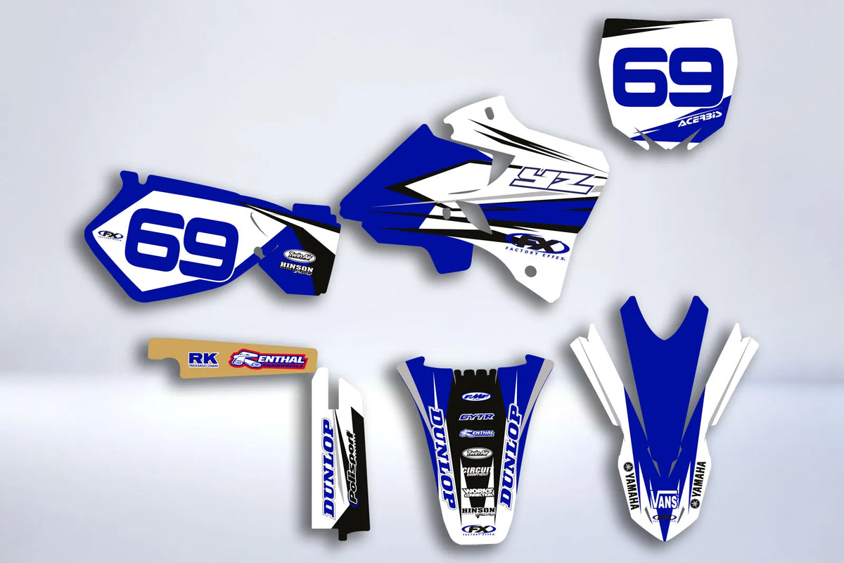 kit grafiche YAMAHA YZ 125-250 1996-2001 - FACTORY