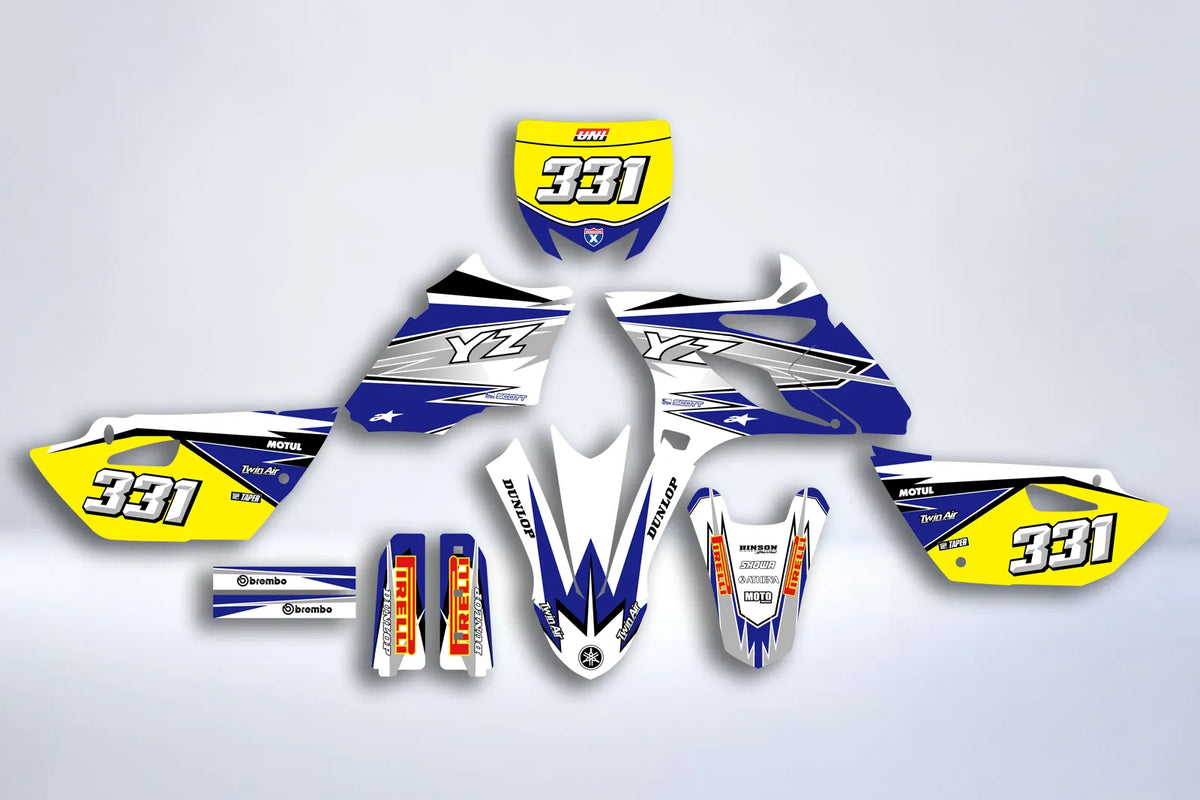 Kit déco Yamaha YZ 85 2015-2021 - BLUE YELLOW #2