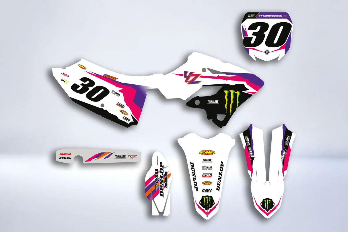 Kit Déco Yamaha YZ 125/250 2022-2025 - ORIGINE ROSE MONSTER
