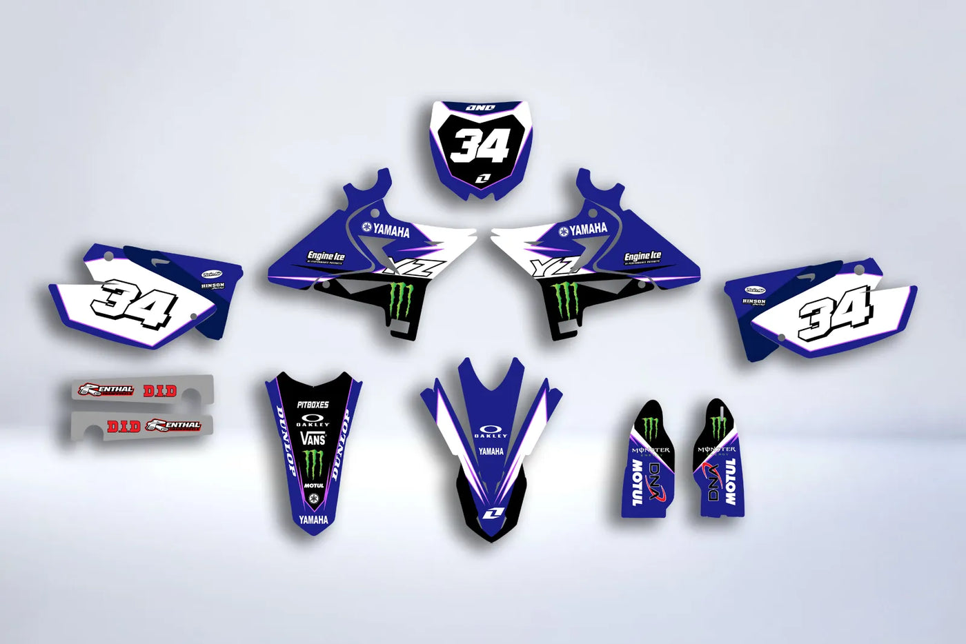 Kit déco YAMAHA YZ 125-250 2002-2020 - UFO RESTYLE MONSTER
