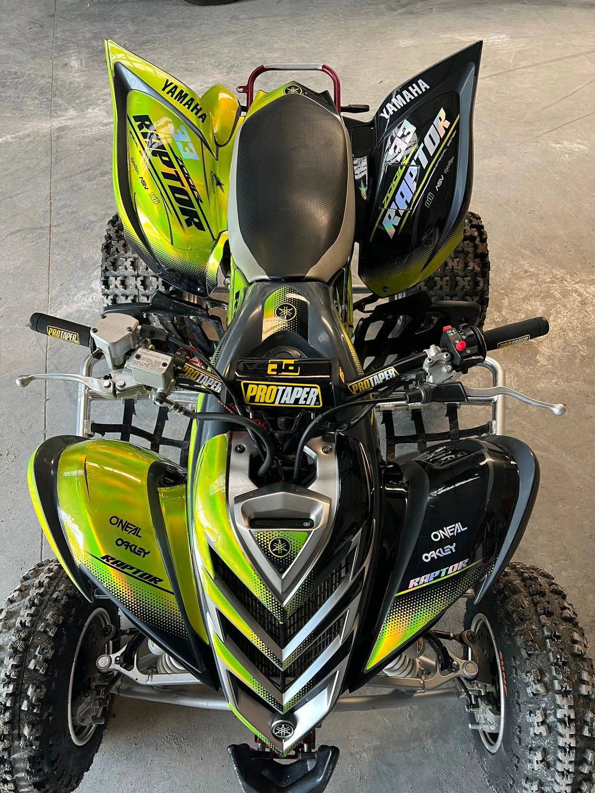 Kit déco Yamaha YFM 700 RAPTOR 2006-2012 - BLACKLUME