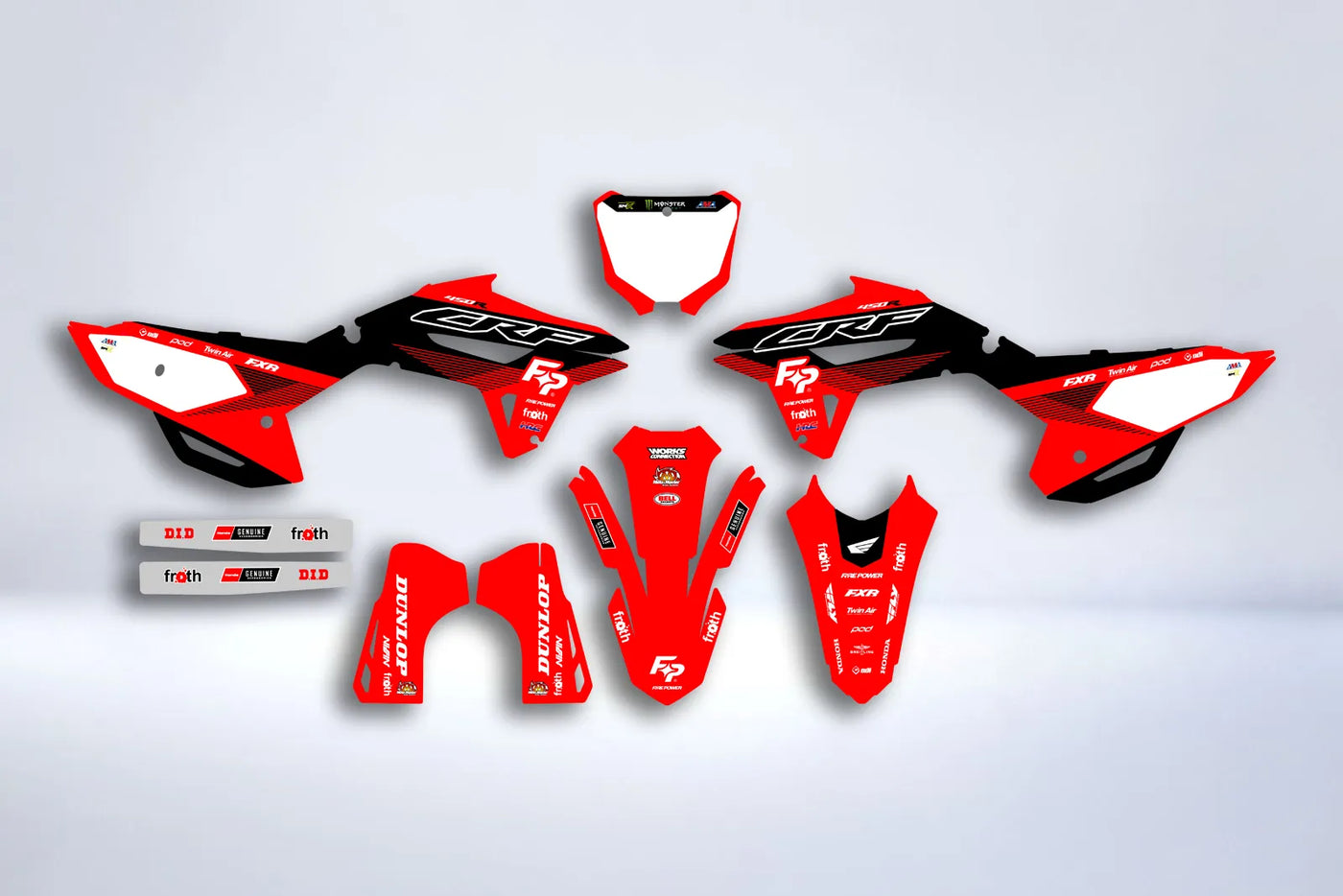 Kit déco Honda CRF 250 2022-2024 & CRF 450 2021-2024 - THRAXX