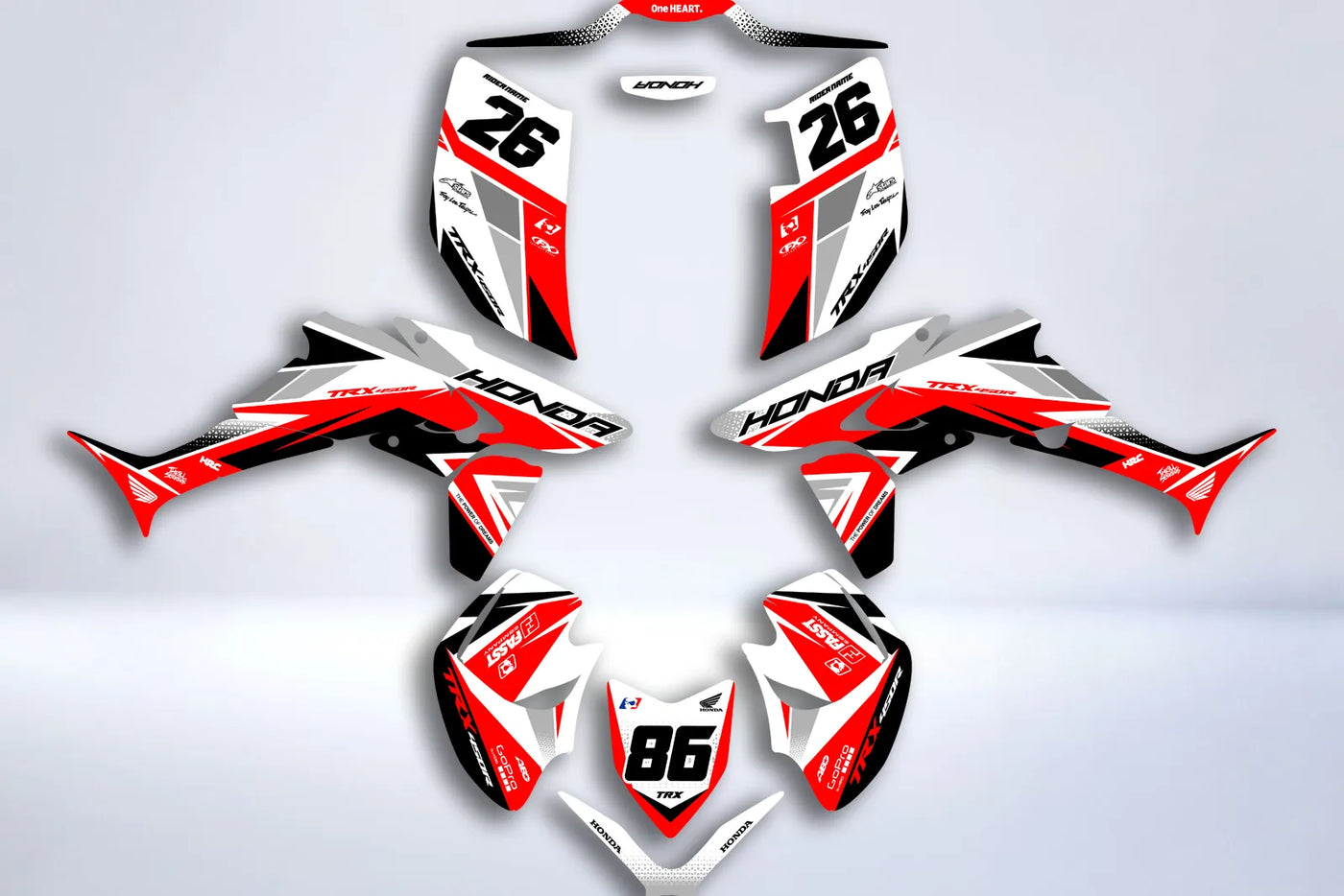 Dekor-Kit HONDA TRX 450 450R 450ER - TORVAX