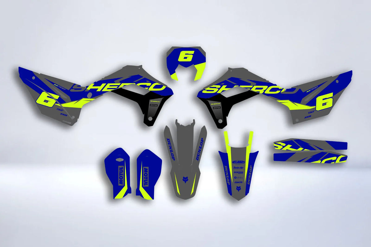 Sherco SE SEF 2017-2024 graphics kit - GREY