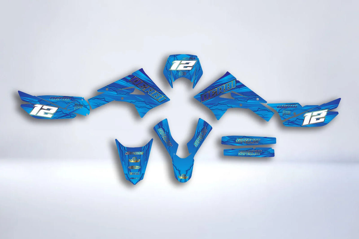 kit gráfico DERBI X-TREME / RACING 2011-2017 - SEA