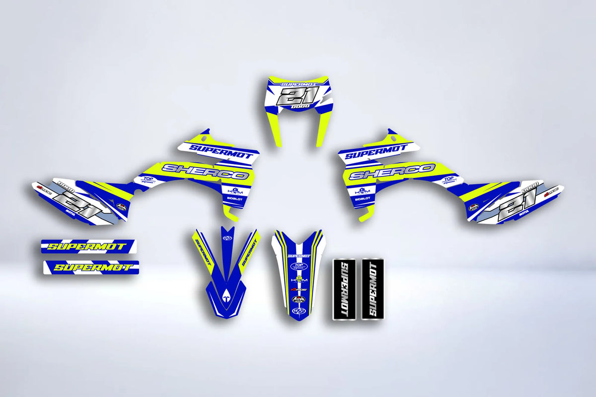 Kit Déco Sherco SE-R / SM-R 50cc 2013-2026 - FLUO