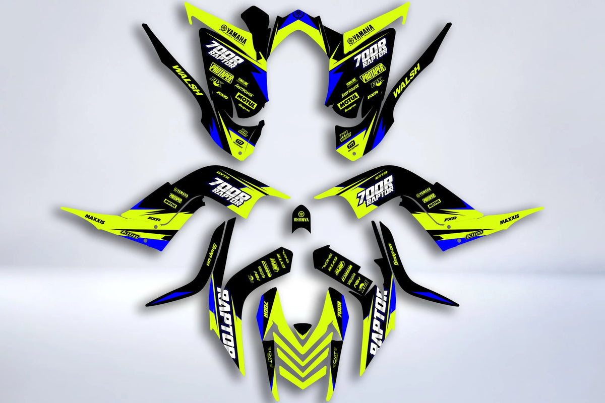 Kit déco Yamaha YFM 700 RAPTOR 2006-2012 - ELVYX