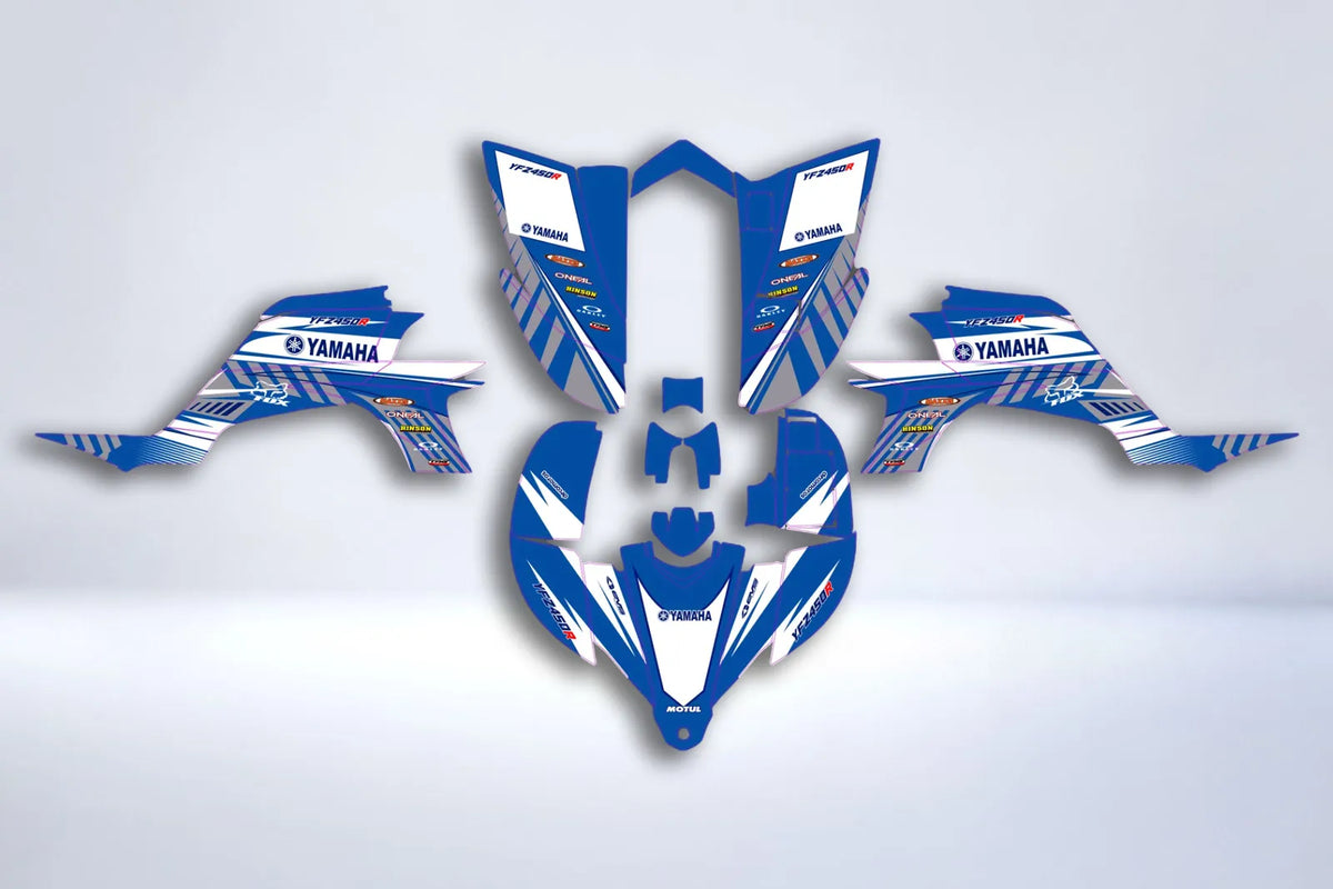 Kit déco Yamaha YFZ 450 R RAPTOR 2004-2008 - BLUE