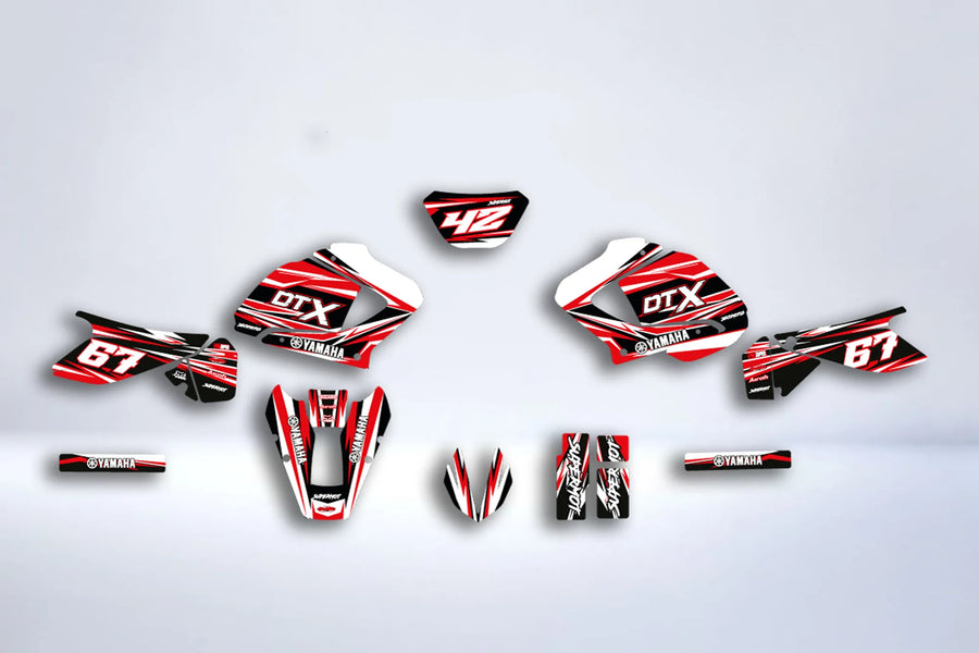 Kit Deco Yamaha DT 125 X DTX DTR 2004-2006 - Red by @tyloure_rider