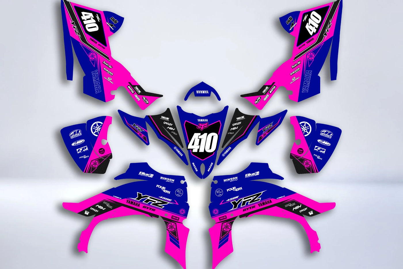 Kit déco Yamaha YFZ 450 R RAPTOR 2014-2022 - ELVYON