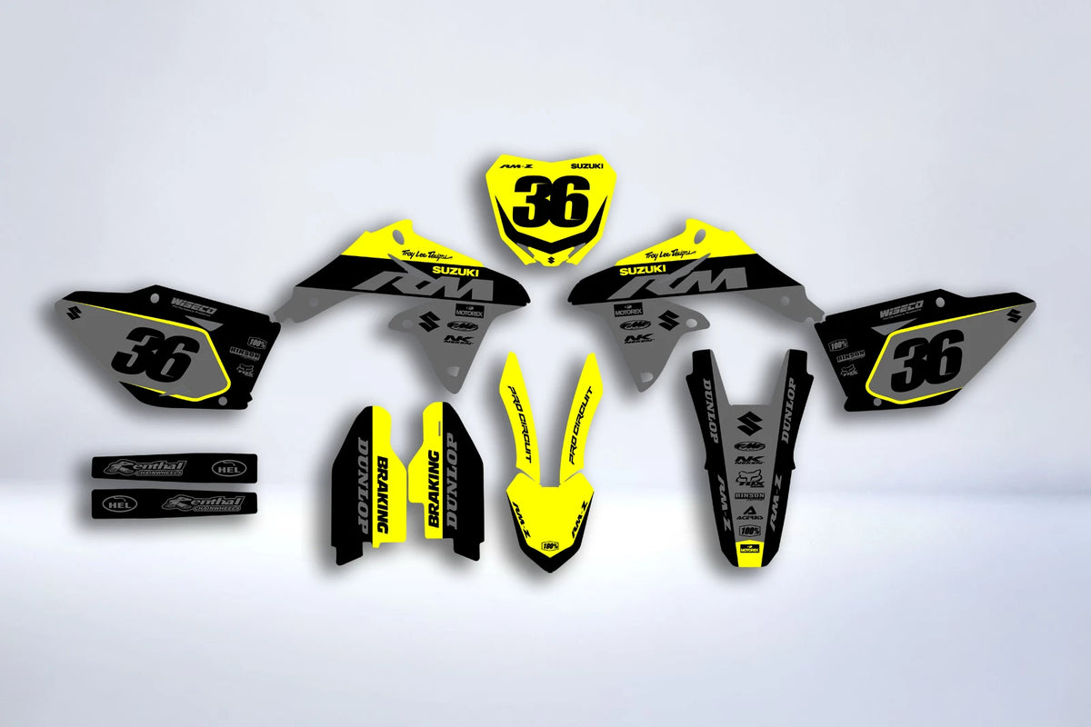 Graphics kit SUZUKI RMZ 450 2008-2017 - ZYLTRA