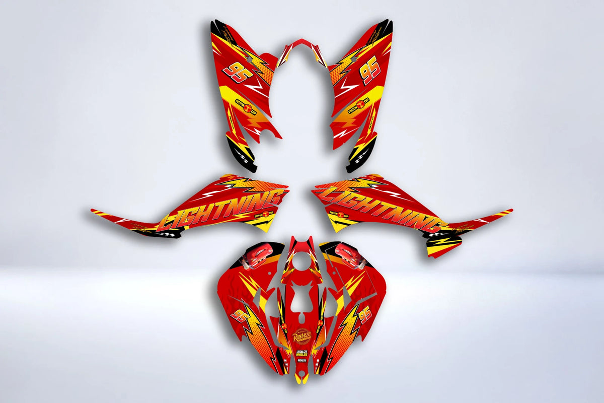 Kit Déco Yamaha YFM 125-250 RAPTOR - LIGHTNING