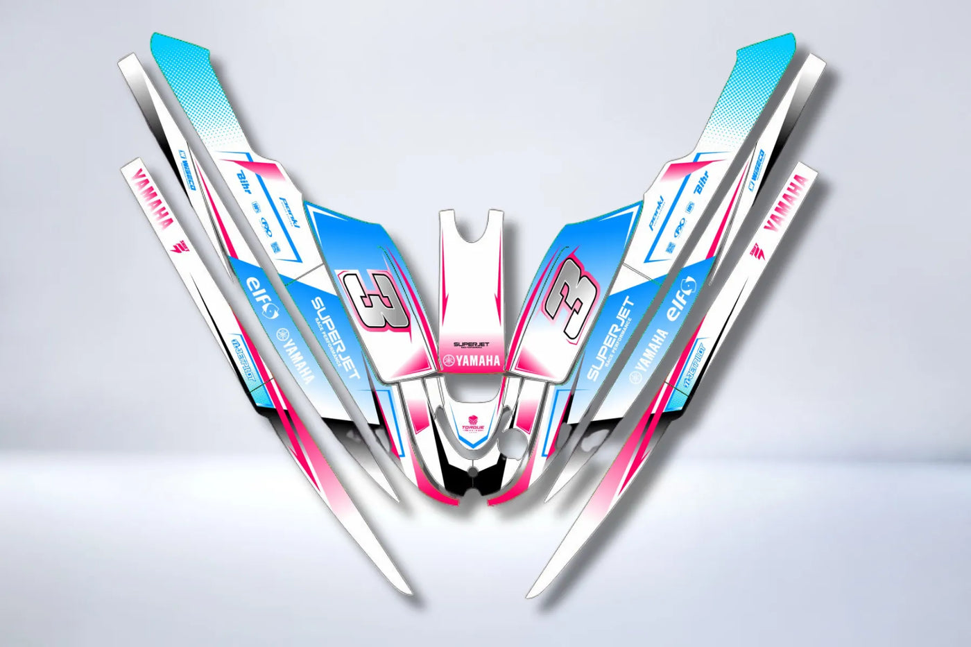 Kit gráfico BLUE – Yamaha Superjet 1996-2024