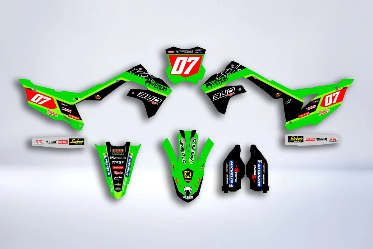 Kit Déco Kawasaki KXF 250 2021-2024 & KXF 450 2019-2023 - Vantrox
