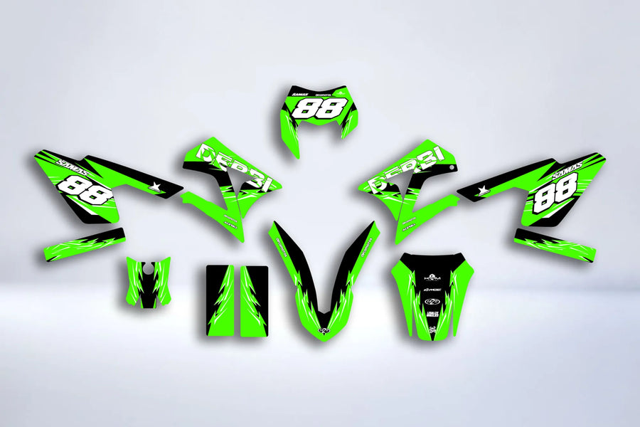 Dekor-Kit DERBI X-TREME / RACING 2011-2017 - VOLL GRÜN