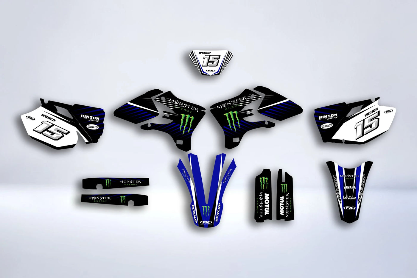 Kit Déco YAMAHA WRF WR 250-450 2003-2006 - BLUE MONSTER