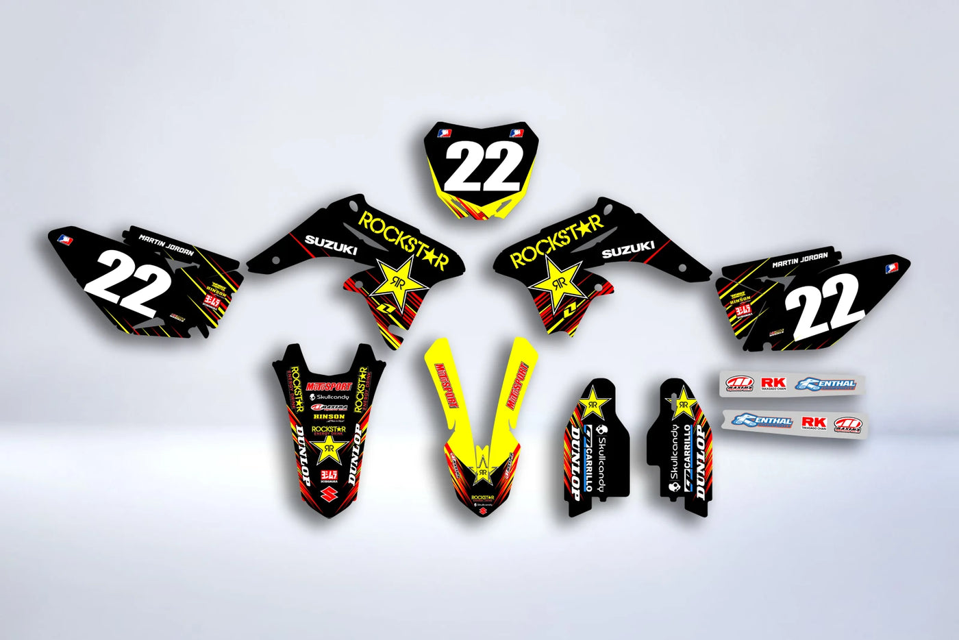 kit gráfico SUZUKI RMZ 250 2010-2018 - SHREKR