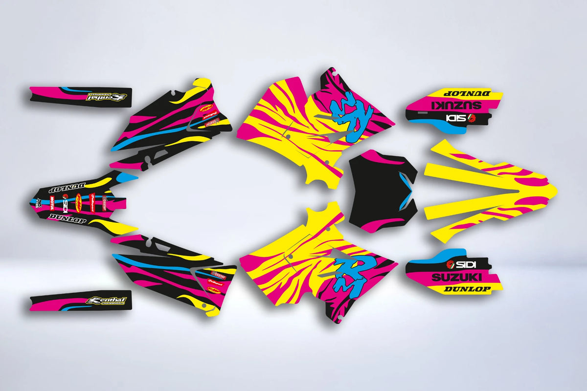Graphics kit SUZUKI RM125 & RM250 2001-2008 POLISPORT RESTYLE - ZYNTRAX