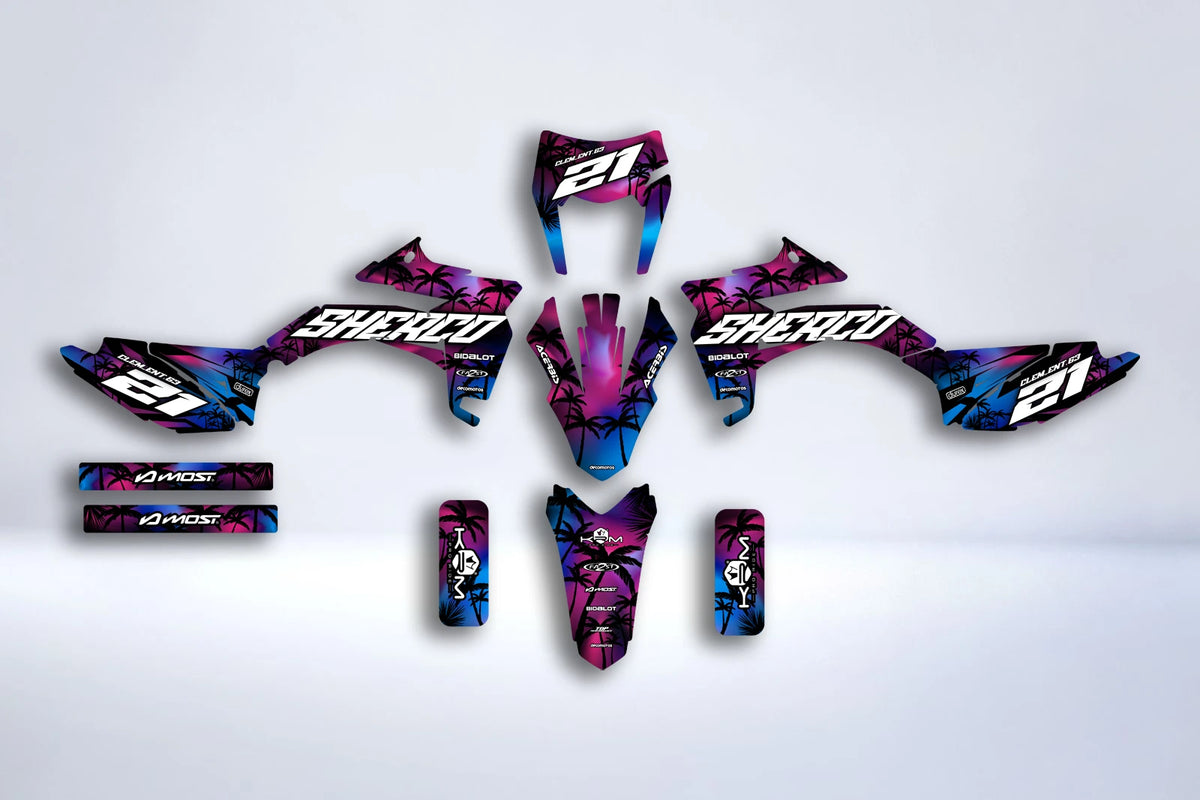 graphics kit Sherco SE-R SM-R 50cc - NEONIX VIOLET