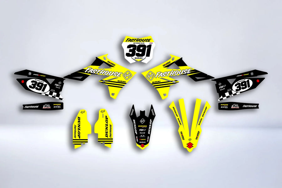 Graphics kit SUZUKI RM-Z 450 2018-2025 & RM-Z 250 2019-2025 - ZENDRIX