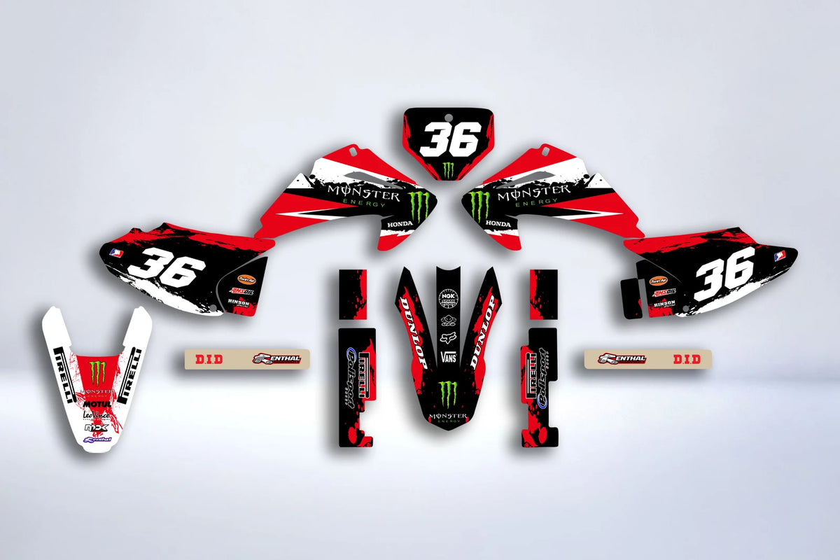 kit gráfico HONDA CRF 150 F 2008-2014 - MONSTER