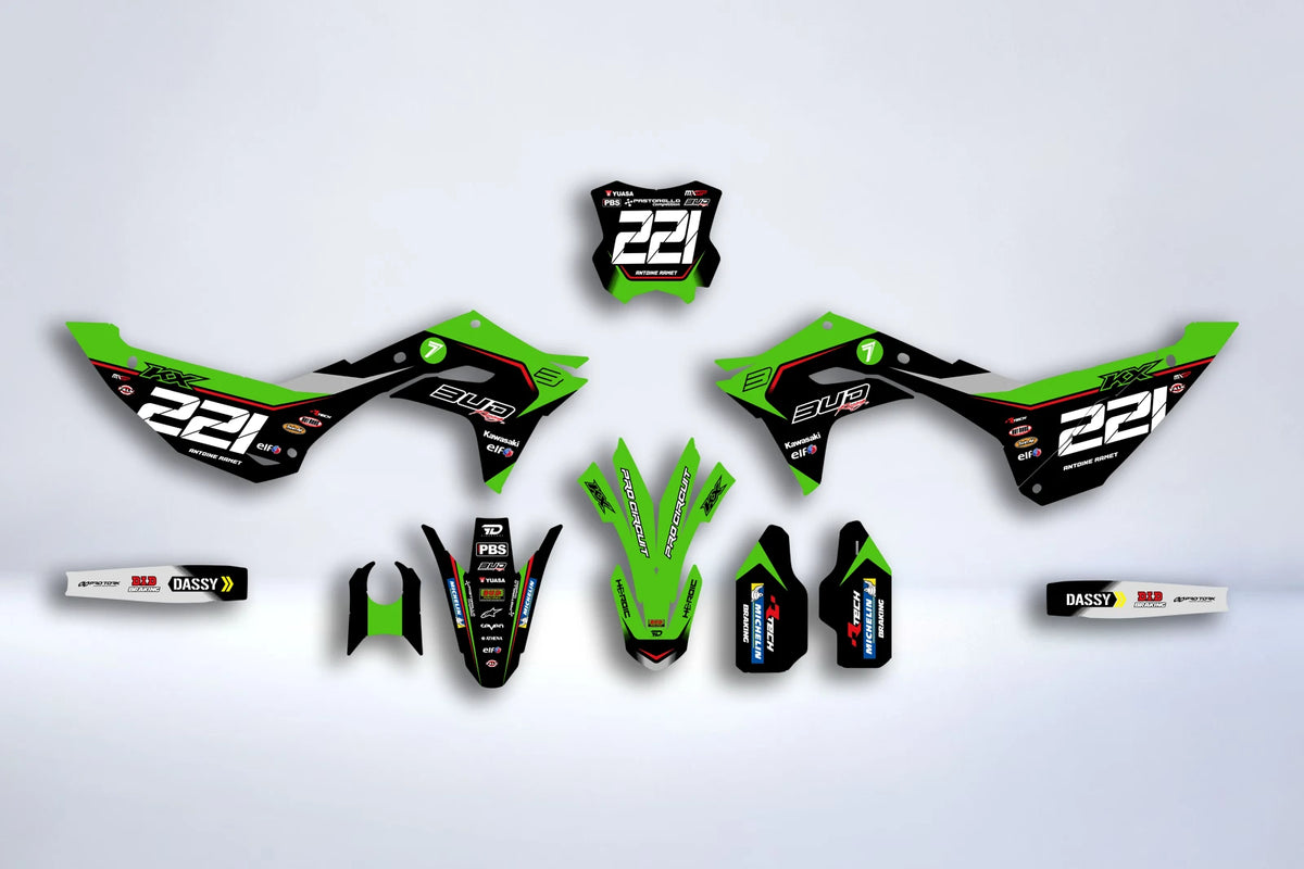 Kit Déco KAWASAKI KXF 250 2025 & KXF 450 2024-2025 - ZAPTOR