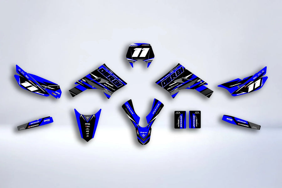 Kit grafiche DERBI X-TREME / RACING 2011-2017 - BLUE DERBI
