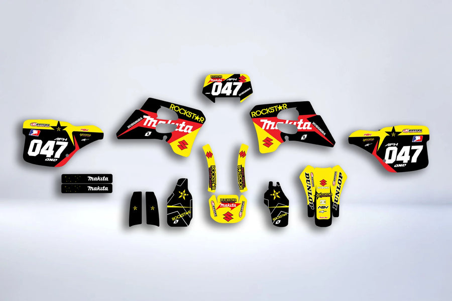 Dekor-Kit SUZUKI RMX / SMX 1998-2001 - ROCKSTAR