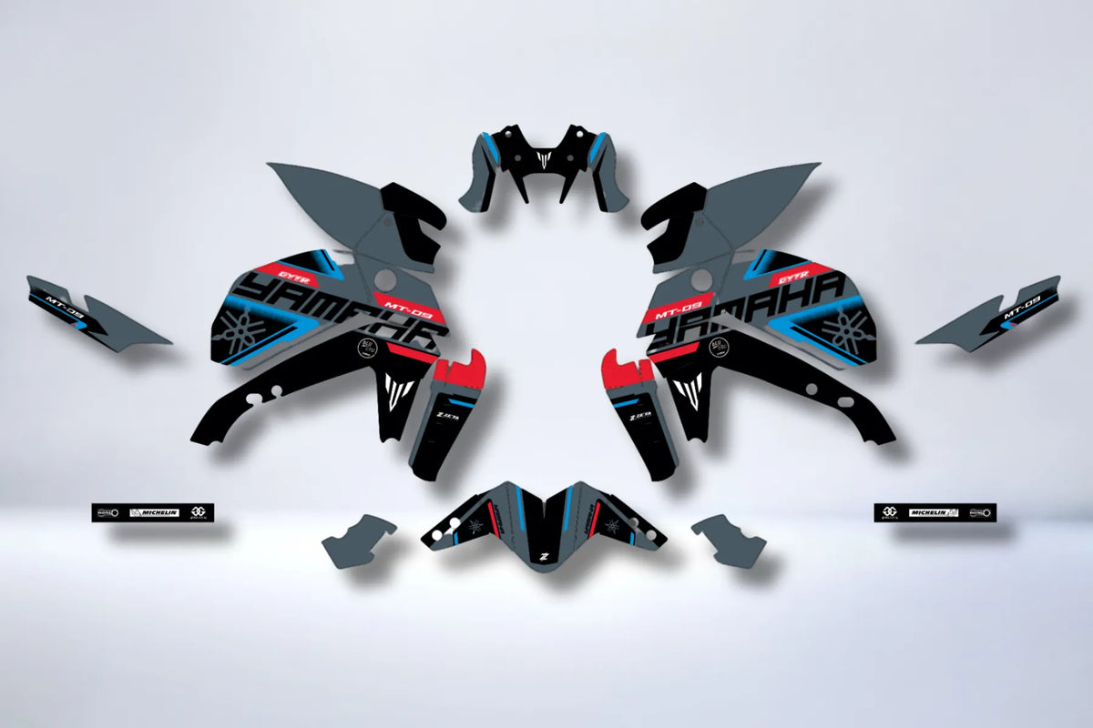 Kit Déco Yamaha MT 125 / MT 03 / MT 07 / MT 09 / MT 10 Semi-Personnalisé - FACTORY