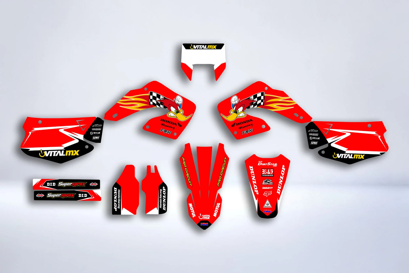 Dekor-Kit HONDA CR 125-250 2000-2001 - FURYON
