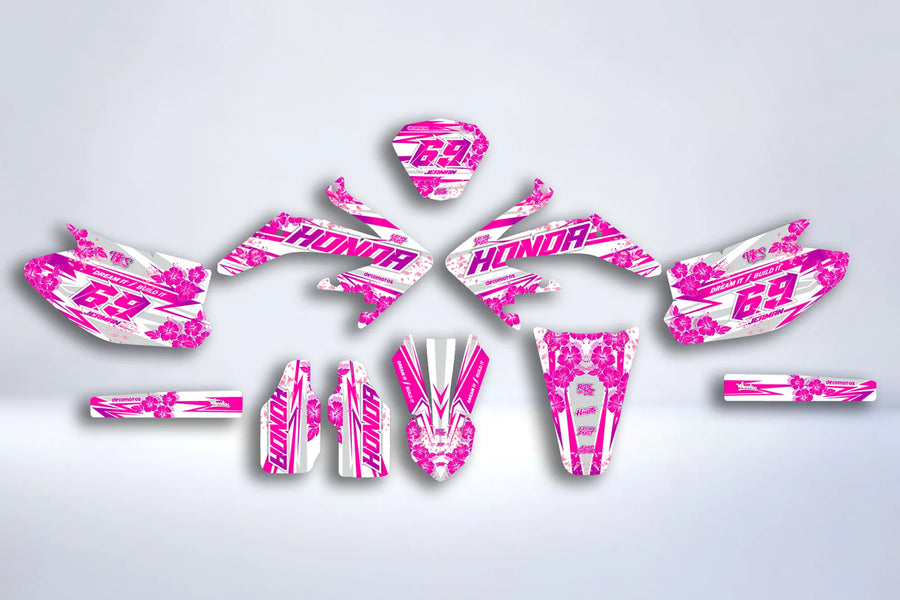 Kit grafiche HM Vent Derapage 50cc 2006-2025 - FLOWER
