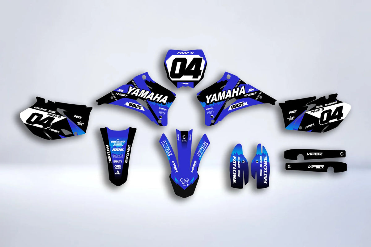 YAMAHA YZF 250-450 2006-2009 Deco Kit - BLUE