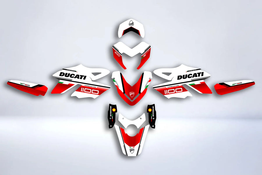 Dekor-Kit Ducati Hypermotard 796 1100 - ROT